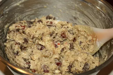 Овсяное печенье с шоколадом и вяленой клюквой: шаг 5