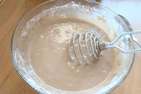 Кекс манный с какао и сиропом: шаг 5