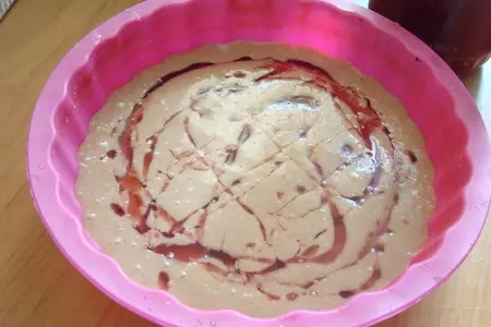 Кекс манный с какао и сиропом: шаг 7