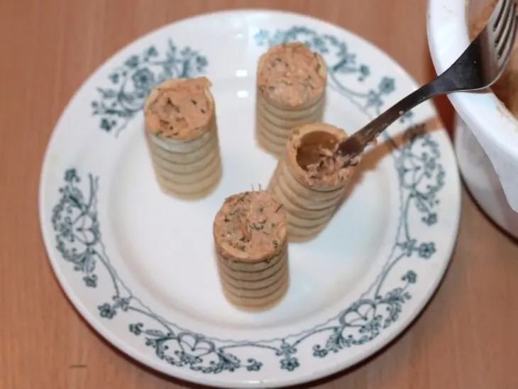 Сырная закуска с курицей и зеленью: шаг 8
