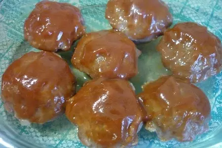 Закуска "мясные мухоморчики": шаг 4