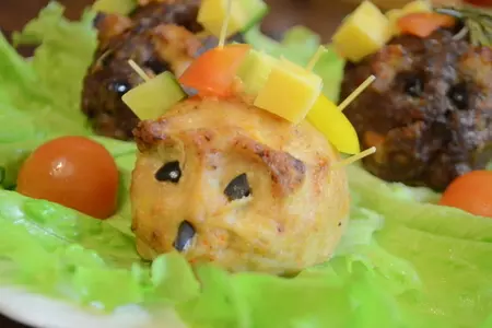 Мясные ёжики с сюрпризом: шаг 6