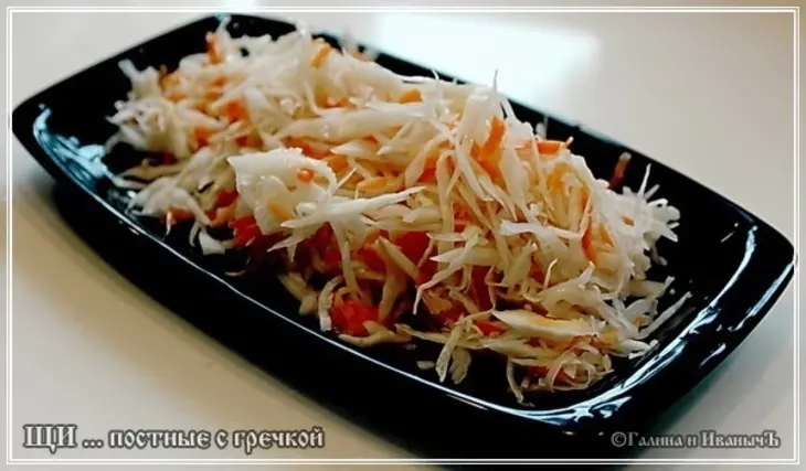 Щи постные ... с гречкой. но из квашеной капусты: шаг 2