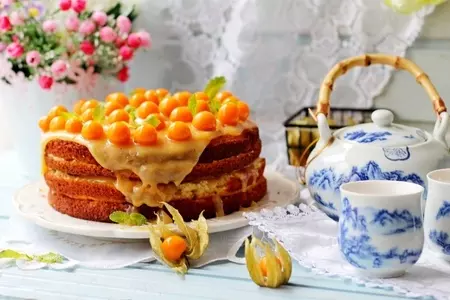 Торт с лимонным курдом: шаг 14