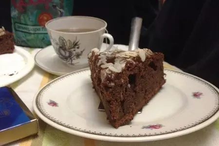 Медово-шоколадный торт с бананом: шаг 12
