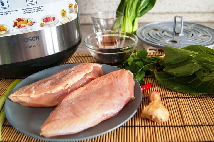 Куриная грудка в устричном маринаде на пару: шаг 1