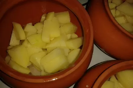 Жаркое в горшочках  из свинины с грибами и овощами: шаг 2