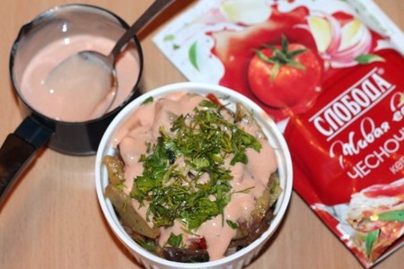 Мясо с картофелем в сметанно-томатном соусе: шаг 8