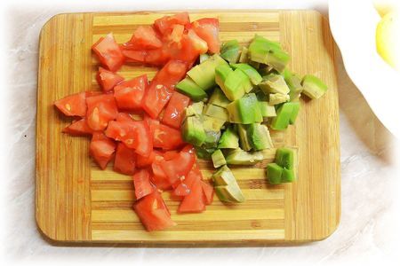 Теплый овощной салат с томатно-сливочной заправкой : шаг 9