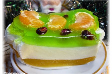 Десерт "желейная елка": шаг 10