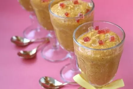 Рисовый мусс с тыквой и хурмой: шаг 6