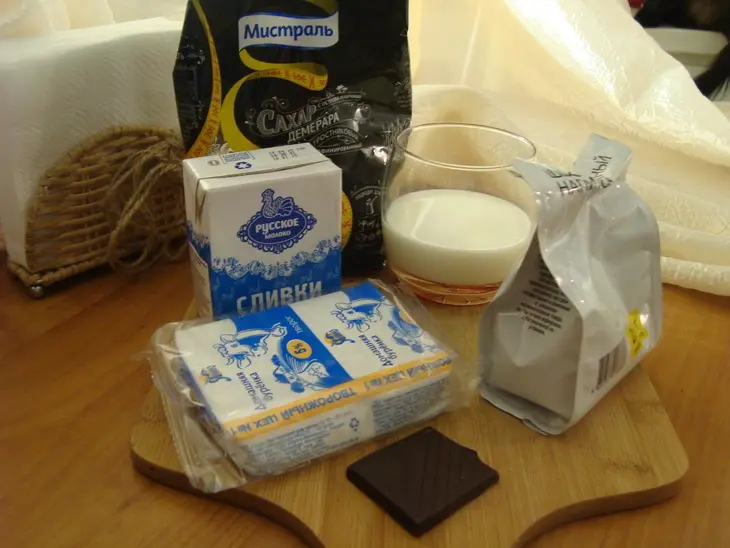 Шоколадный мусс с творогом: шаг 1