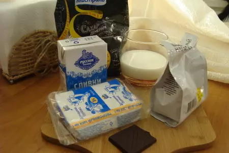 Шоколадный мусс с творогом: шаг 1