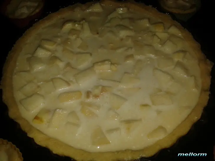 Кокосовый тарт с яблоками и грушами: шаг 8