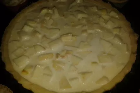 Кокосовый тарт с яблоками и грушами: шаг 8