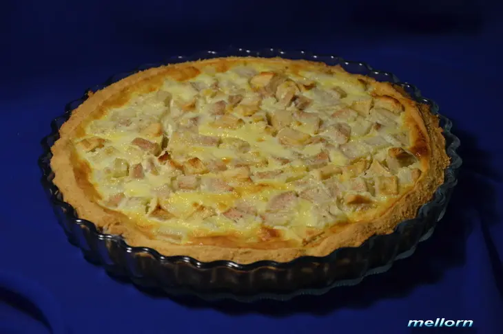 Кокосовый тарт с яблоками и грушами: шаг 9