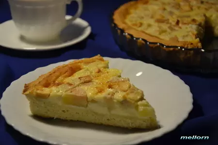 Кокосовый тарт с яблоками и грушами: шаг 11