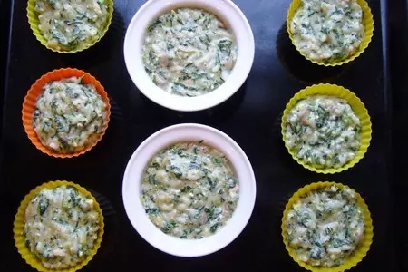 Детская запеканка с рисом шпинатом и курицей: шаг 6