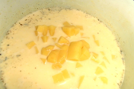 Сырный суп с гренками: шаг 5