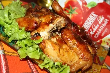 Пряная четвертованная мандариновая курочка: шаг 8