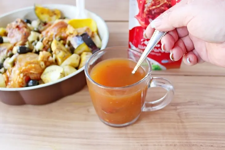 Микс из запеченного кролика, курицы и овощей: шаг 5