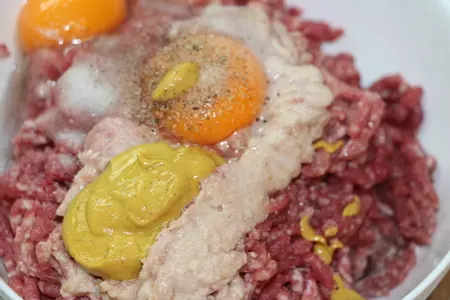 Горчичный мясной хлеб с помидорами черри (новогоднее спасибо, нина barska): шаг 2
