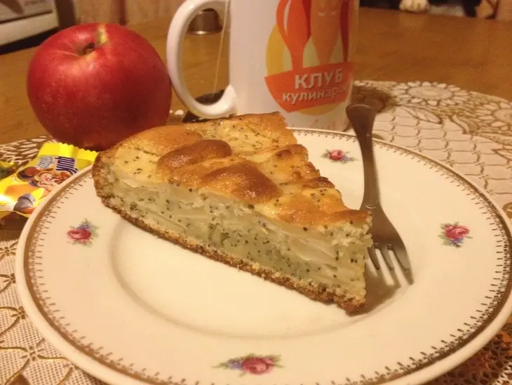 Яблочно-маковый пирог (проще простого): шаг 8