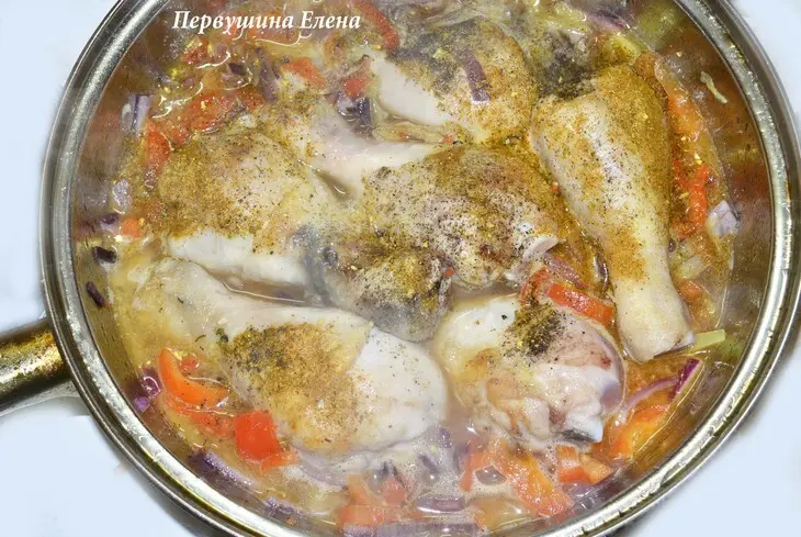 Голени с овощами, тушенные в белом вине: шаг 8