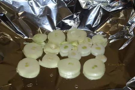 Гусь с яблоками и черносливом: шаг 4