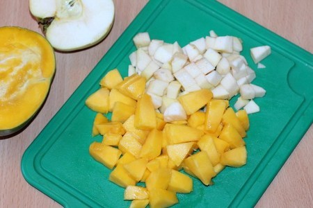 Салат с манго, куриным филе и рисом "басмати mix". : шаг 4