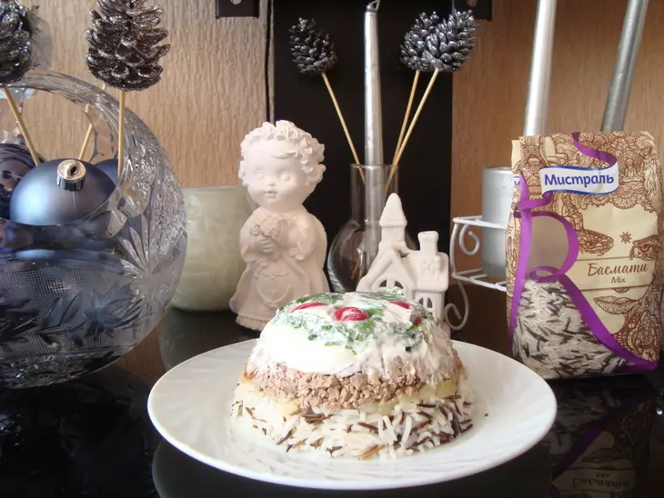 Салат с куриной печенью и перепелиными яйцами: шаг 11