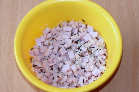 Салат с запеченой тыквой, карбонадом и рисом: шаг 6