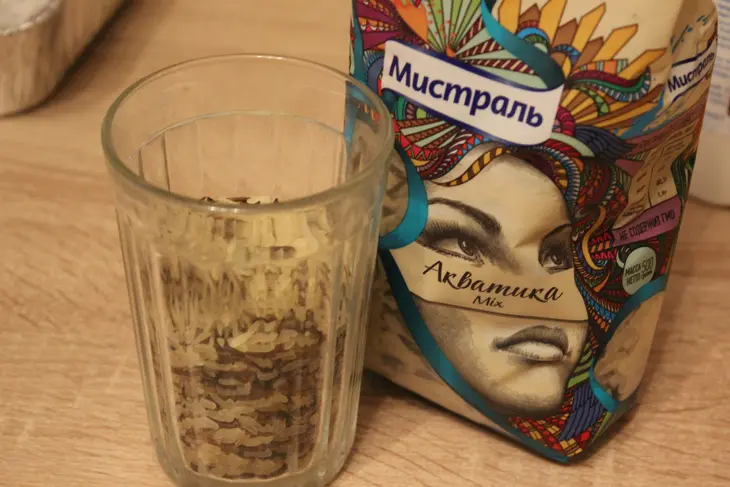 Запеканка из овощей, риса акватика микс и мясных фрикаделек: шаг 1