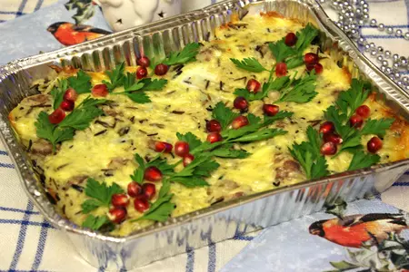 Запеканка из овощей, риса акватика микс и мясных фрикаделек: шаг 13