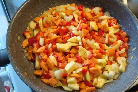 Кролик запеченный с диким рисом и овощами (праздничный ужин): шаг 8