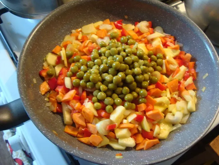 Кролик запеченный с диким рисом и овощами (праздничный ужин): шаг 10