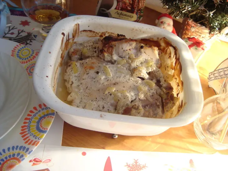 Кролик запеченный с диким рисом и овощами (праздничный ужин): шаг 15