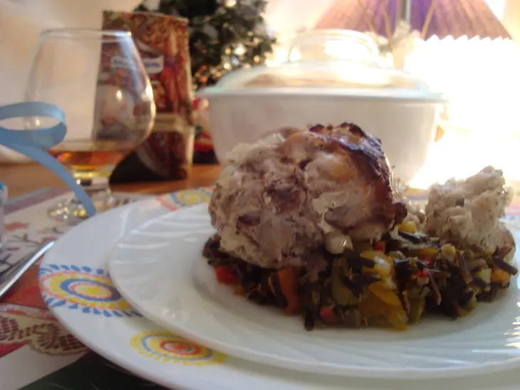 Кролик запеченный с диким рисом и овощами (праздничный ужин): шаг 16
