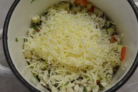 А-ля киш овощной с черным рисом: шаг 4