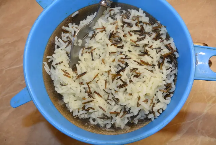 Оладьи тыквенно-рисовые с сыром: шаг 3