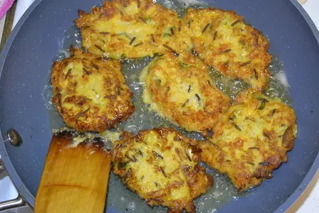 Оладьи тыквенно-рисовые с сыром: шаг 11