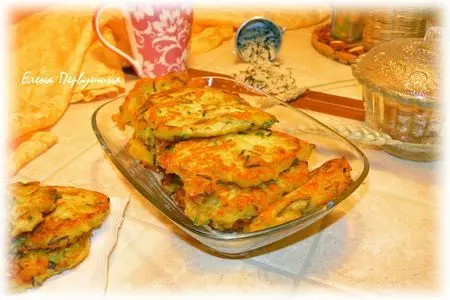 Оладьи тыквенно-рисовые с сыром: шаг 12