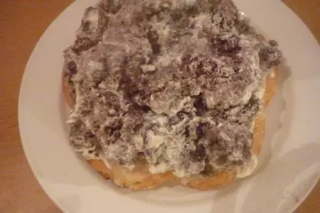 Торт панчо-графские развалины с черёмуховой мукой "новогоднее спасибо машеньке-leontina": шаг 5