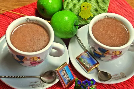 Шоколадный напиток с корицей и мёдом: шаг 6