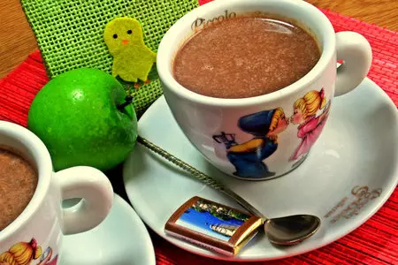 Шоколадный напиток с корицей и мёдом: шаг 7