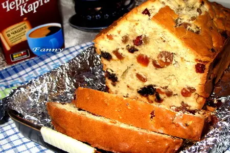 Новогодний кекс с сухофруктами и орехами: шаг 7