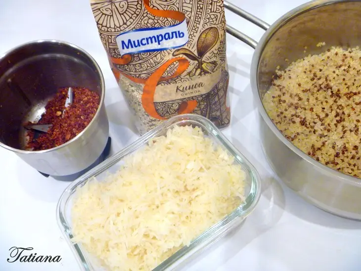 Печенье закусочное с киноа, томатами и розмарином: шаг 3