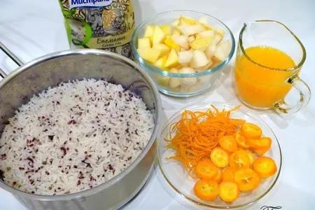 Десертный салат с рисом и киноа под фруктовым соусом: шаг 2