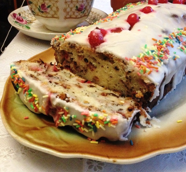 Кекс с красной смородиной, шоколадом и маком "новогодний" (новогоднее спасибо оленьке - pinkflamingo1962): шаг 7