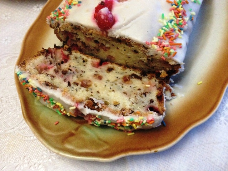 Кекс с красной смородиной, шоколадом и маком "новогодний" (новогоднее спасибо оленьке - pinkflamingo1962): шаг 8